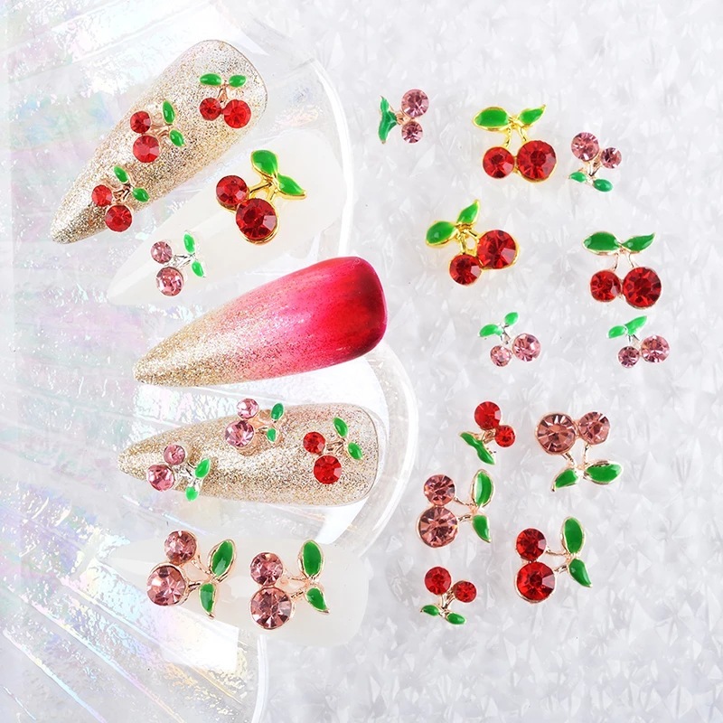 Cherry charms νυχιών