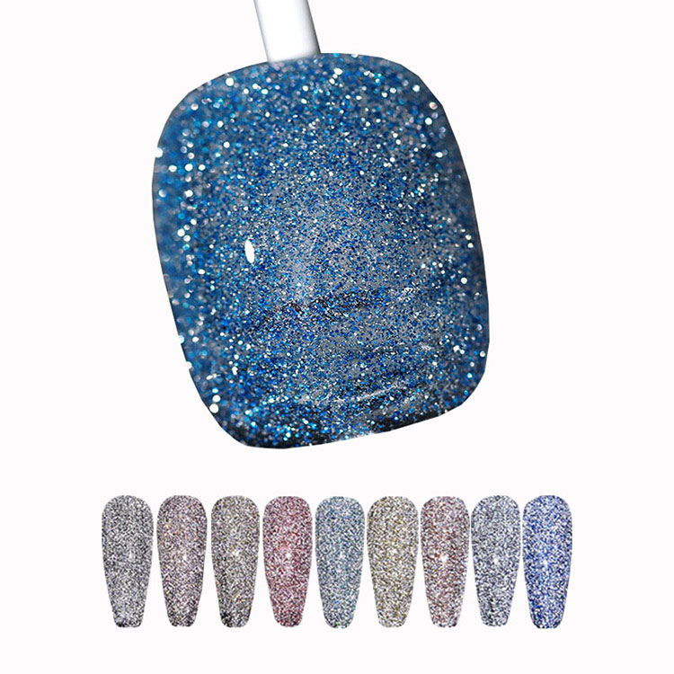 Το χρώμα Glitter άλλαξε το Disco Gel Polish